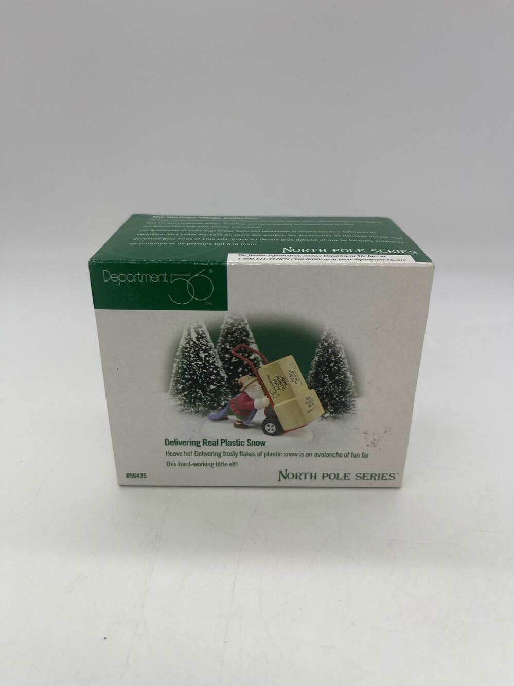 Department 56 North Pole Series Delivering Real Plastic Snow